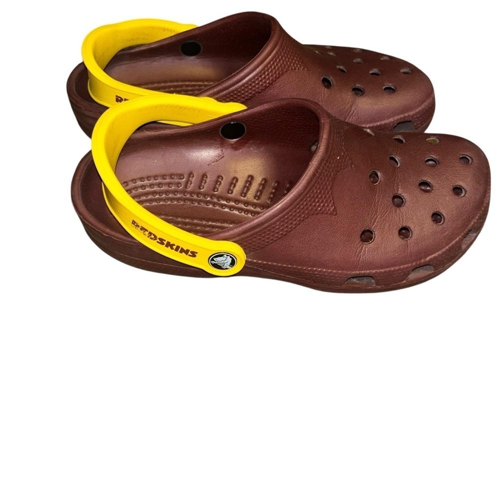 Unisex nfl Washington commanders redskins crocs slip on shoes woman 8/9 men 6/7